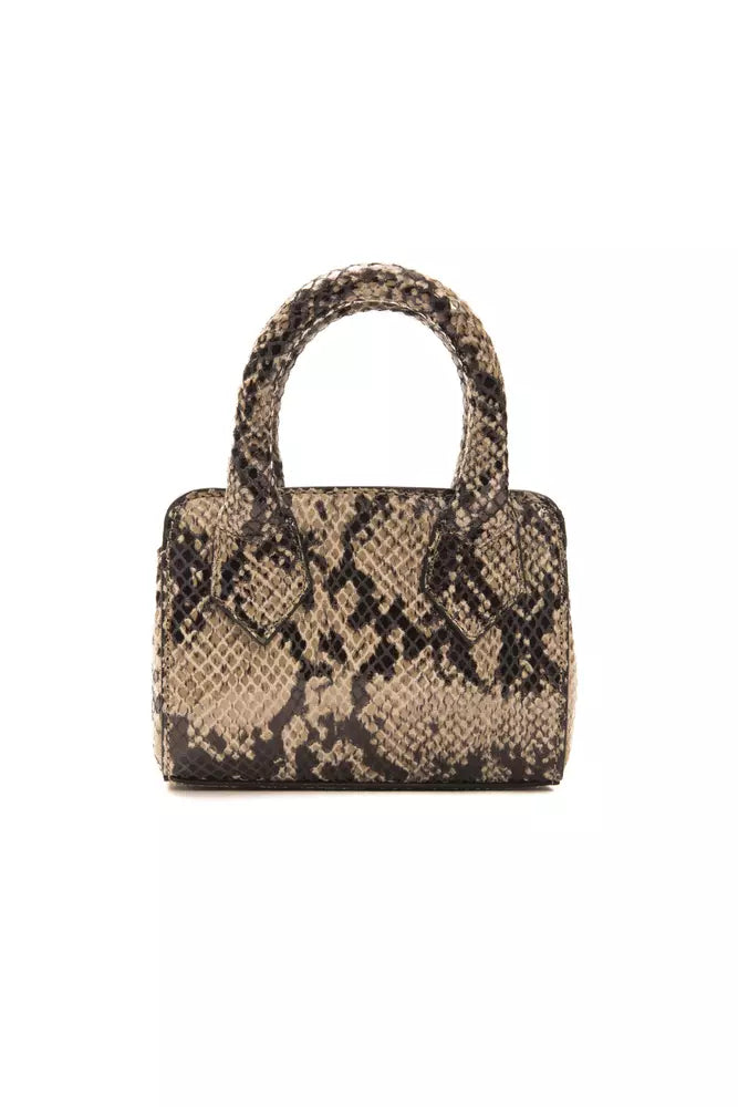 Pompei Donatella Brown Leather Women Mini Tote