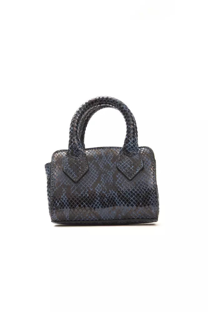 Pompei Donatella Blue Leather Women Mini Handbag