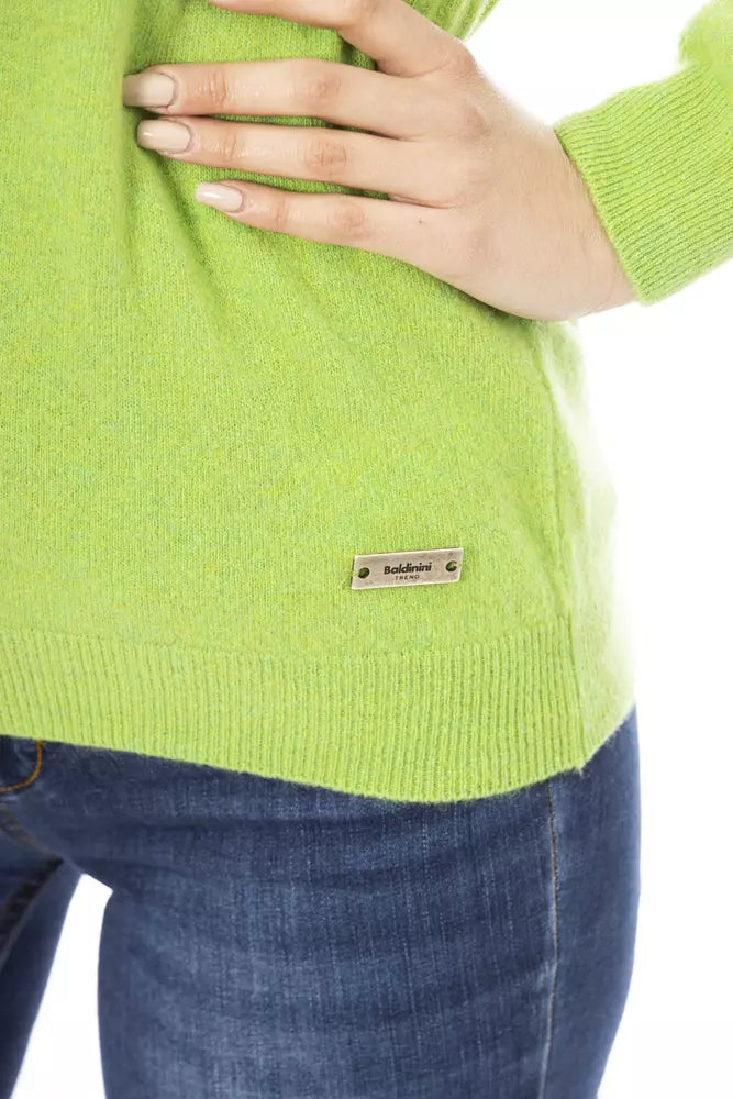 Baldinini Trend Green Cashmere Women Sweater