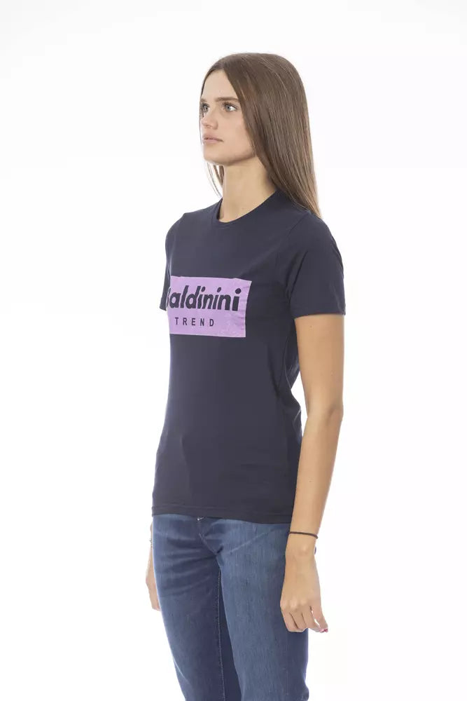 Baldinini Trend Blue Cotton Women Top