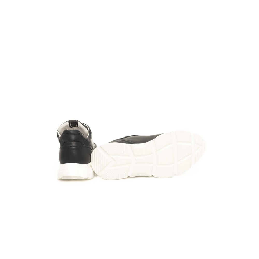 Cerruti 1881 Blue Cowhide Men Sneaker