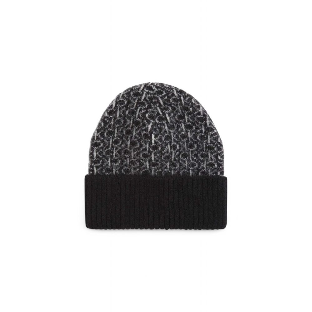 Calvin Klein Black Alpaca Leather Hat