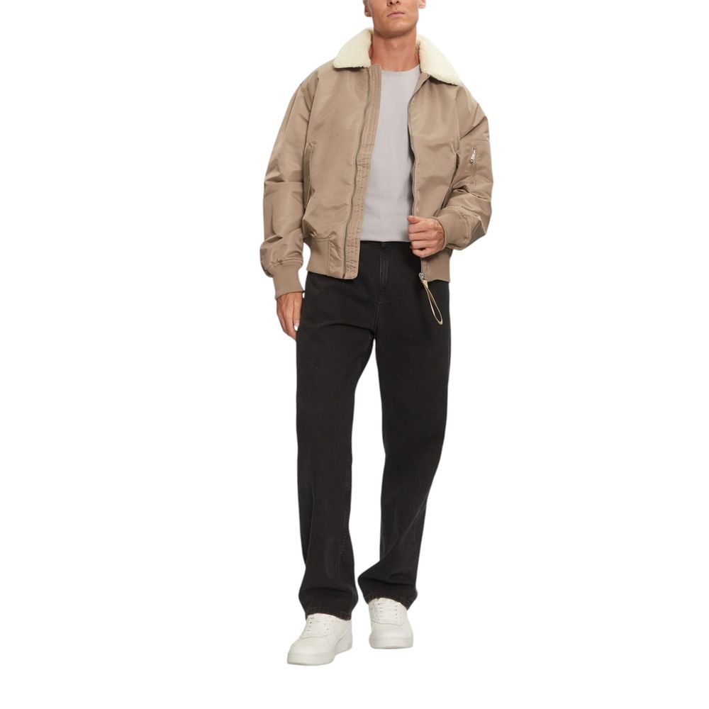 Calvin Klein Jeans Beige Recycled Polyamide Jacket