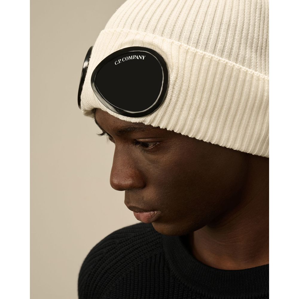 C.P. Company Black Wool Hats & Cap