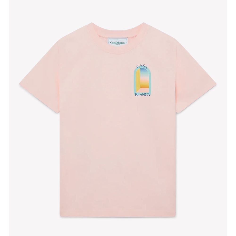 Casablanca Pink Cotton Men T-Shirt