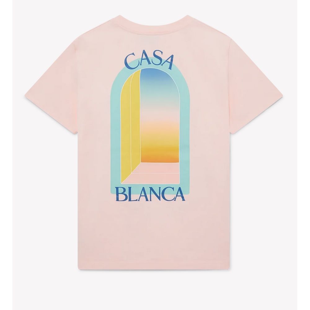 Casablanca Pink Cotton Men T-Shirt
