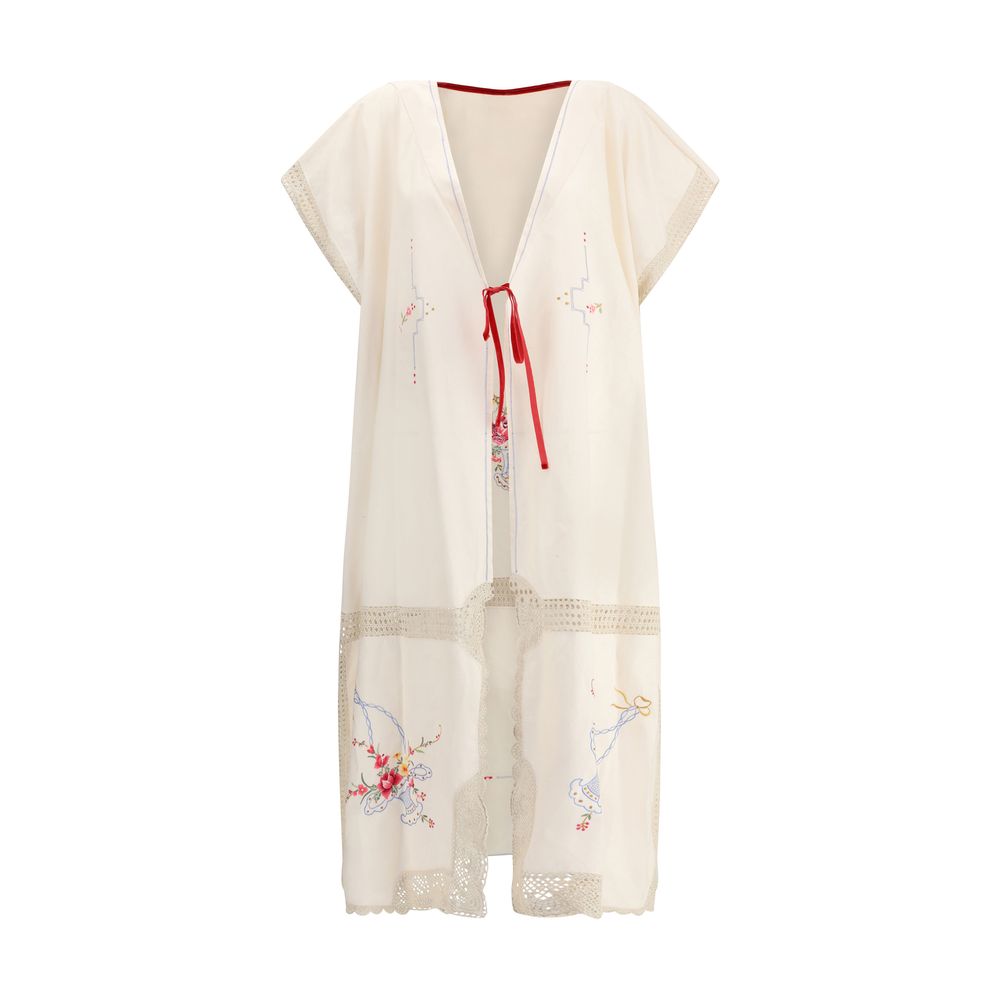 Ella Long Jacket with floral details