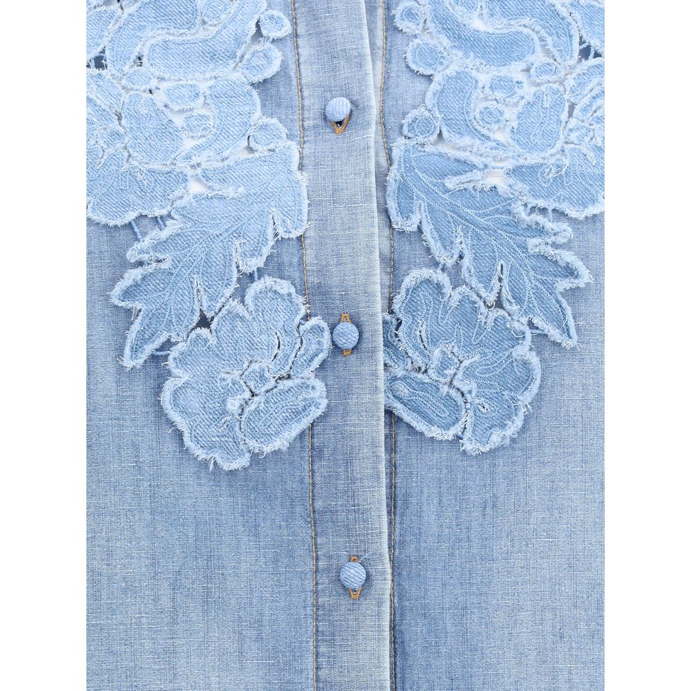 Ermanno Scervino Embroidery denim Shirt