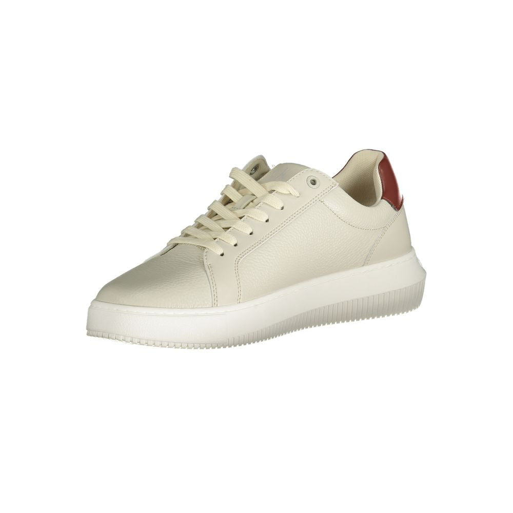 Calvin Klein Gray Leather Men Sneaker