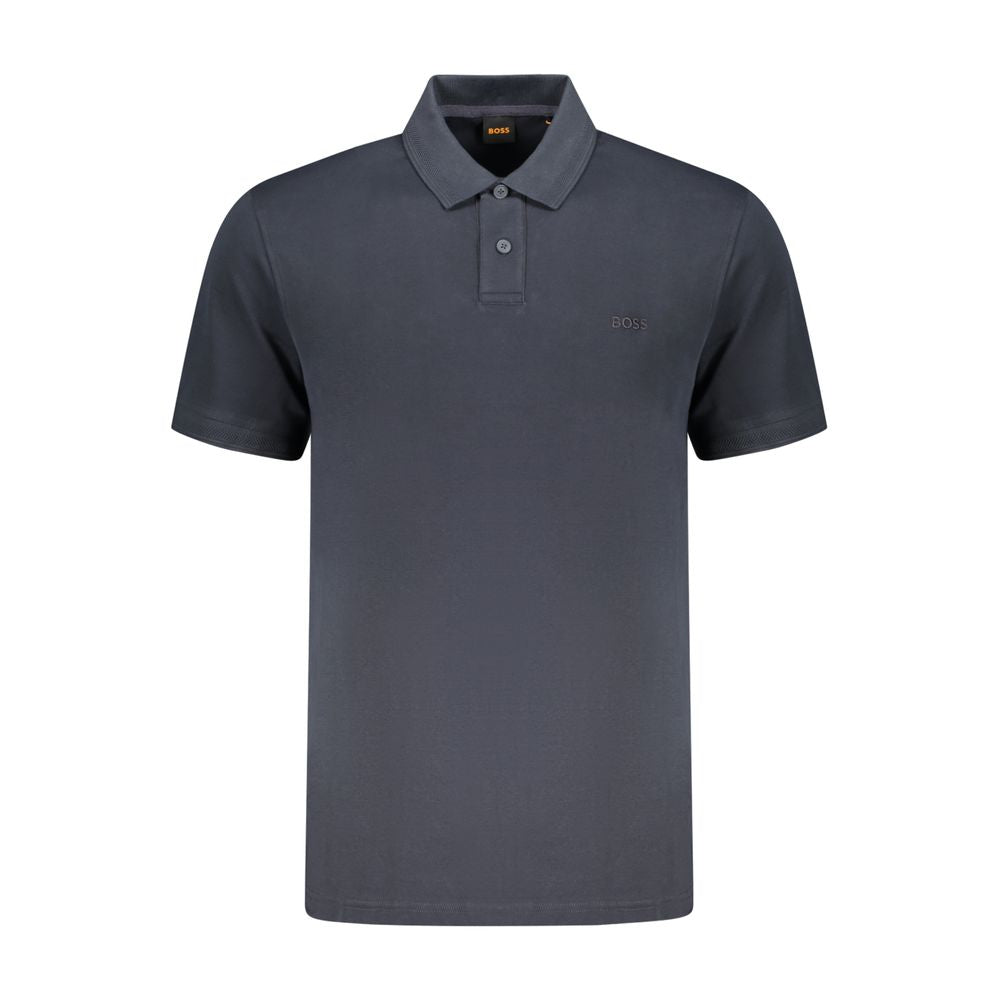 Hugo Boss Blue Cotton Polo Shirt