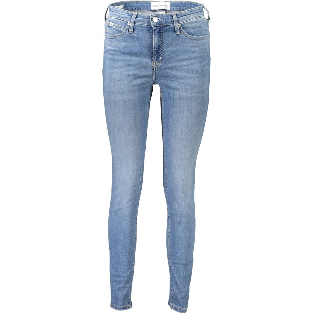 Calvin Klein Blue Cotton Women Jeans