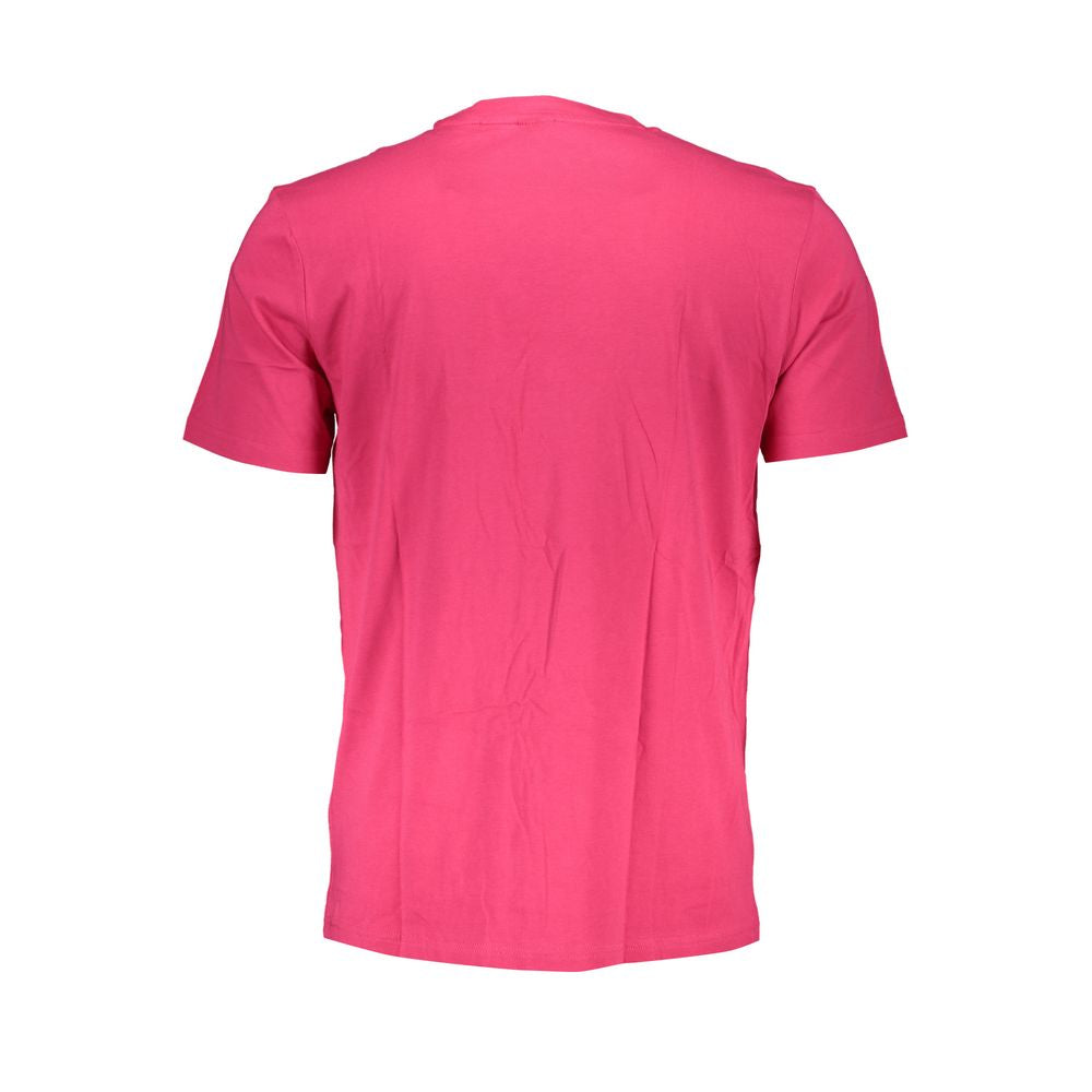 Hugo Boss Pink Cotton Men T-Shirt