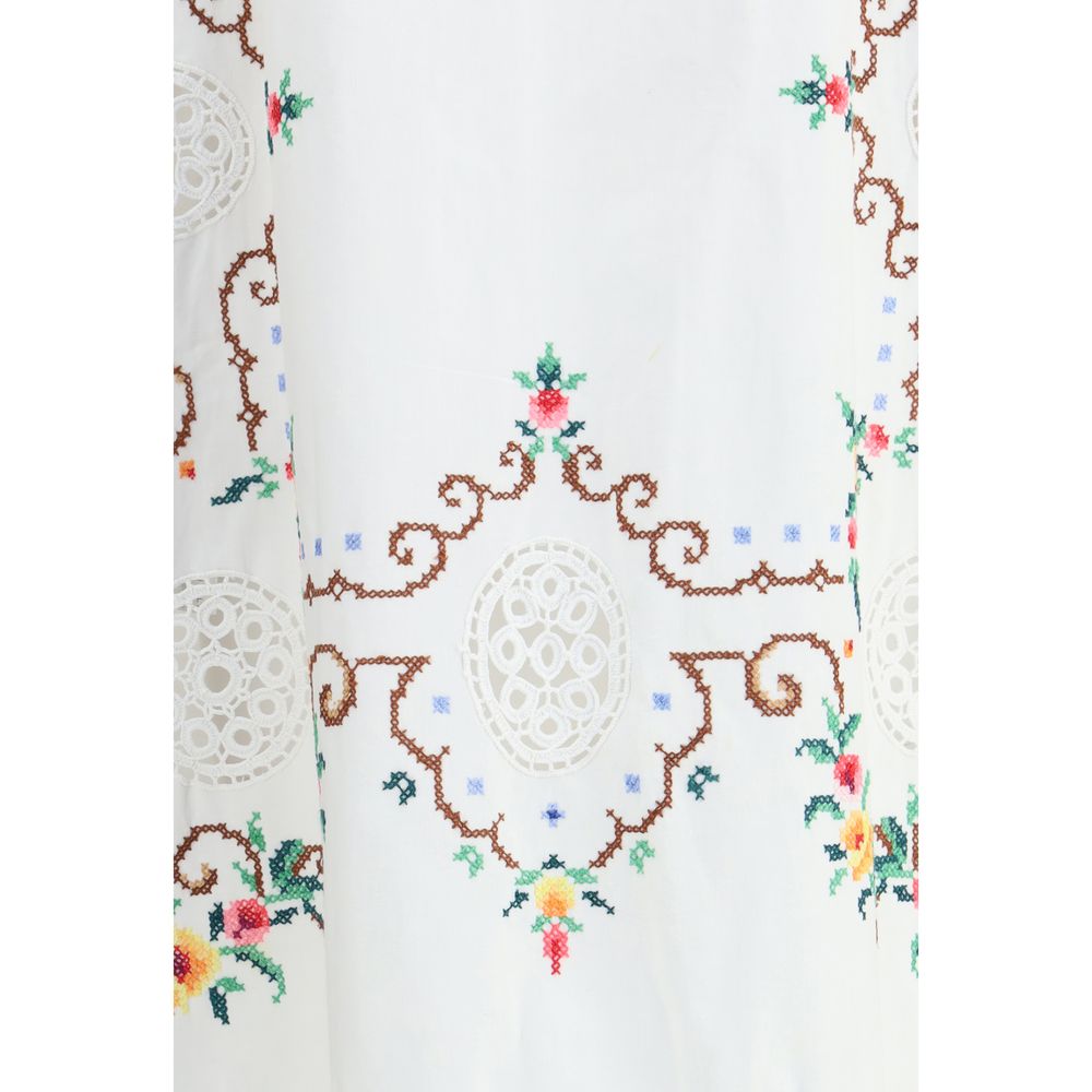 Ella Long Jacket with floral details