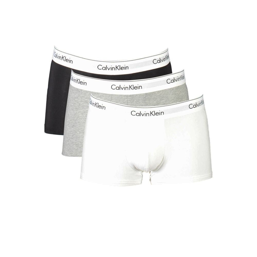 Calvin Klein Gray Cotton Men Boxer Underwear
