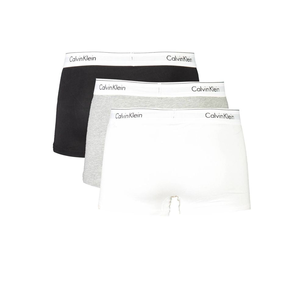 Calvin Klein Gray Cotton Men Boxer Underwear