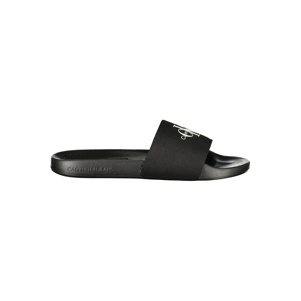 Calvin Klein Black Polyester Men Sandal