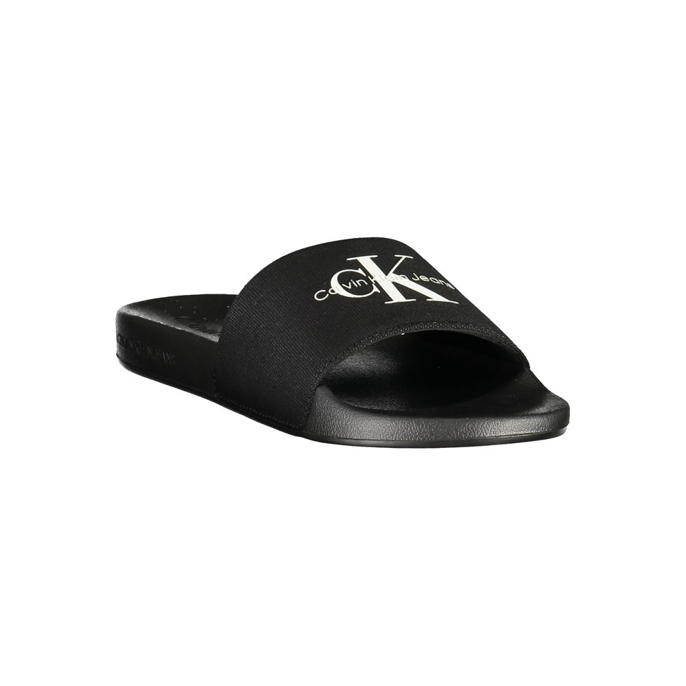 Calvin Klein Black Polyester Men Sandal