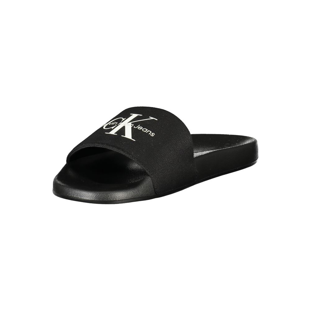 Calvin Klein Black Polyester Men Sandal