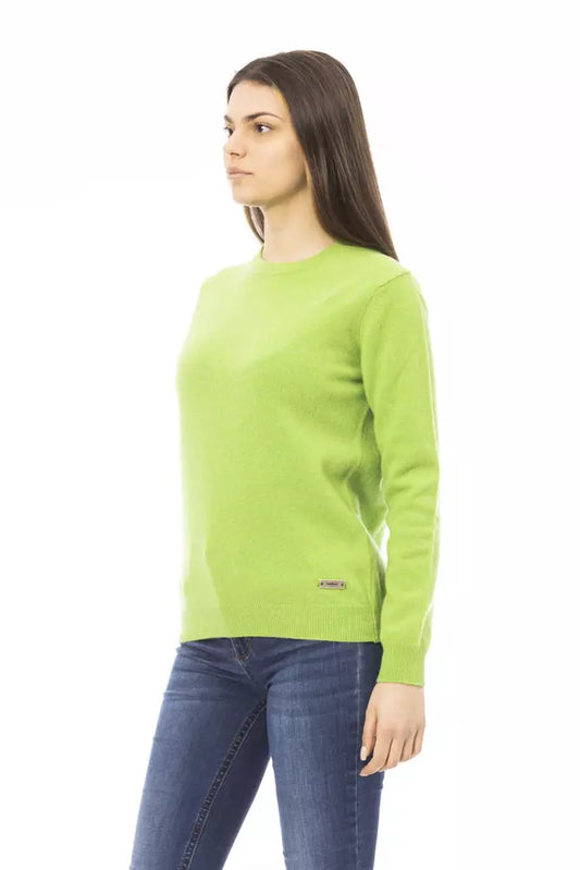 Baldinini Trend Green Cashmere Women Sweater