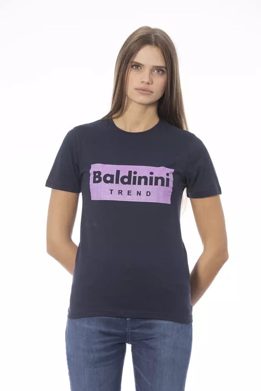 Baldinini Trend Blue Cotton Women Top