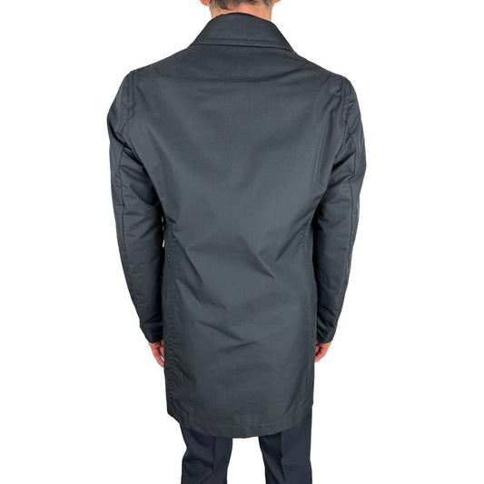 Aquascutum Blue Cotton Men Jacket