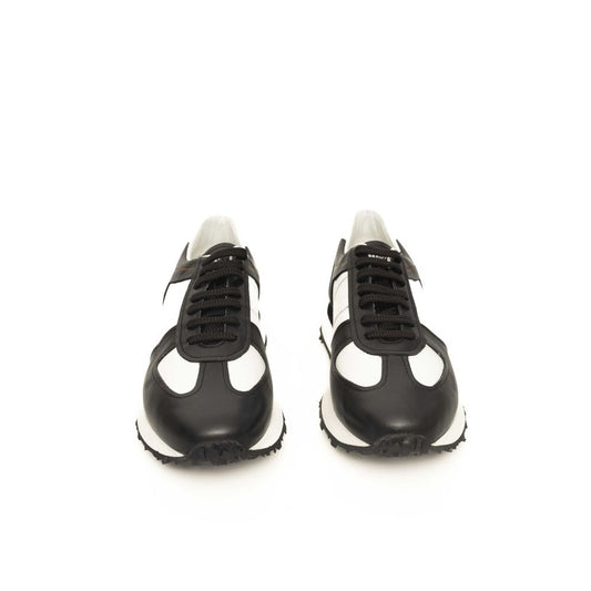 Cerruti 1881 Black Calfskin Men Sneaker