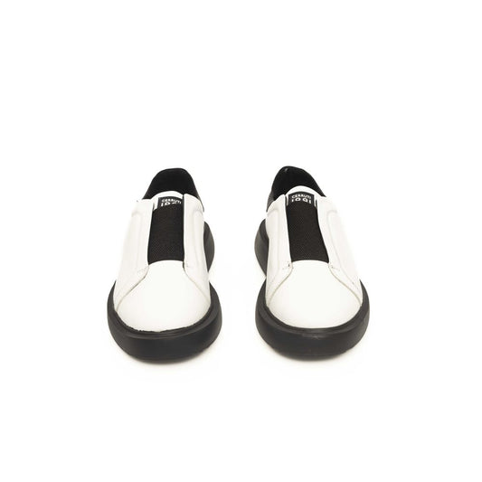 Cerruti 1881 White Calfskin Men Sneaker