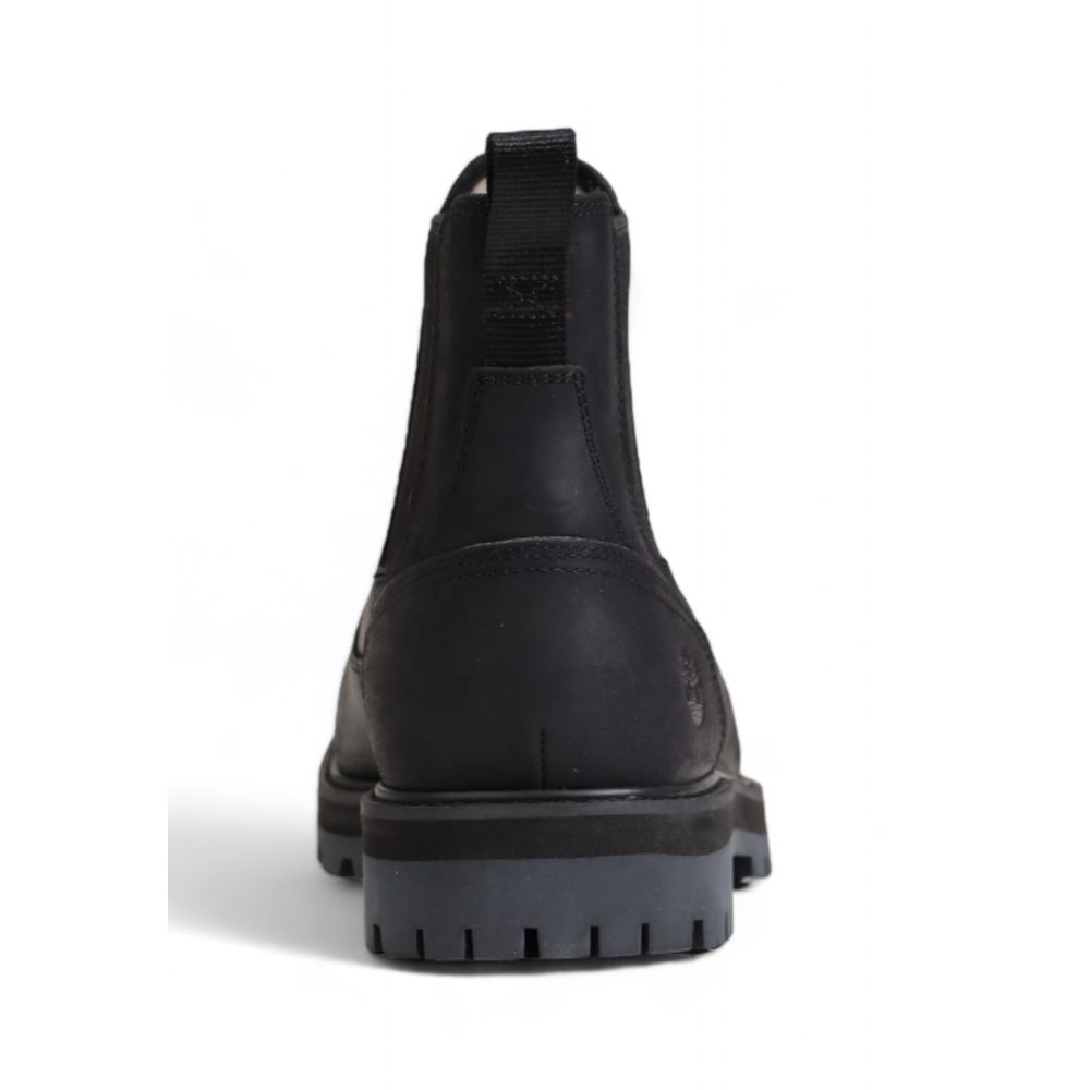 Timberland Black Nubuc Leather Boot