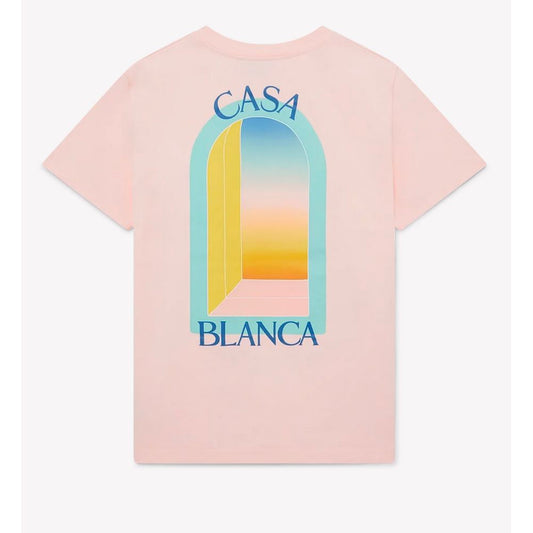 Casablanca Pink Cotton Men T-Shirt