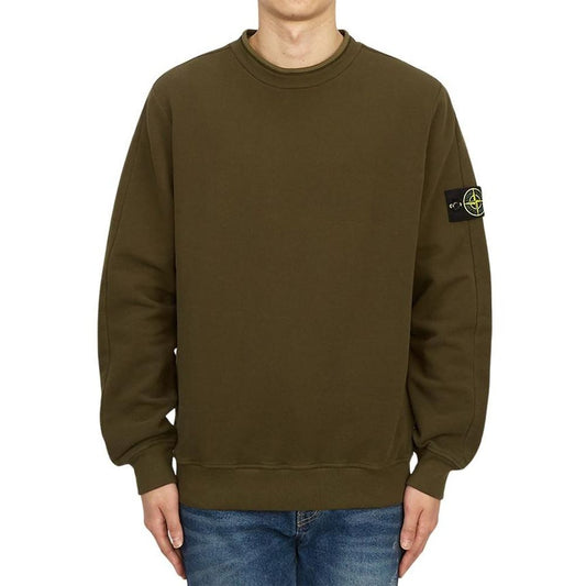 Stone Island Green Cotton Sweater