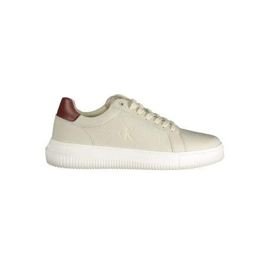 Calvin Klein Gray Leather Men Sneaker