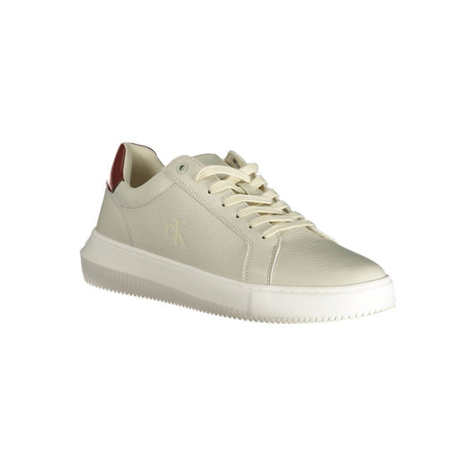 Calvin Klein Gray Leather Men Sneaker