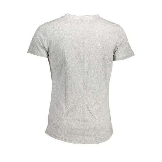 Tommy Hilfiger Gray Cotton Men T-Shirt