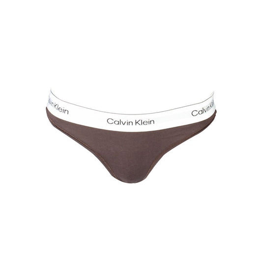 Calvin Klein Brown Cotton Women Thong