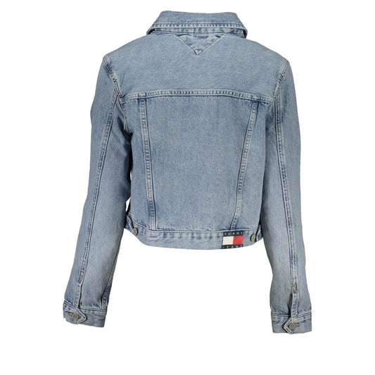 Tommy Hilfiger Light Blue Cotton Women Jacket
