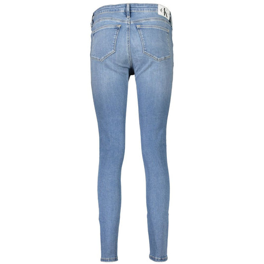 Calvin Klein Blue Cotton Women Jeans