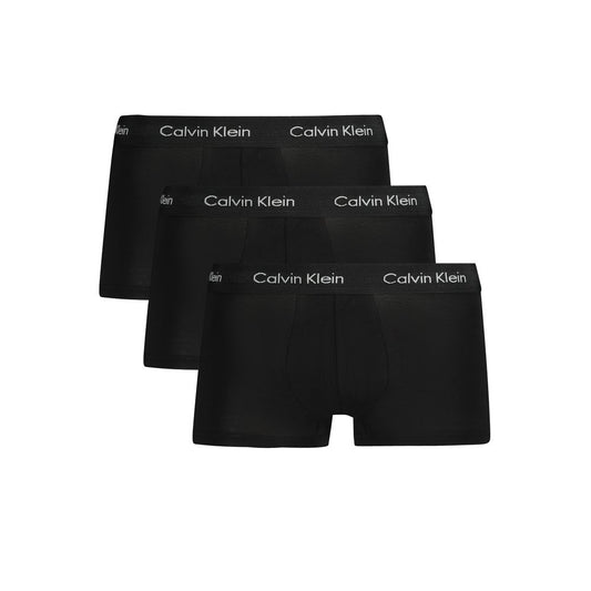Calvin Klein Black Cotton Men Boxer