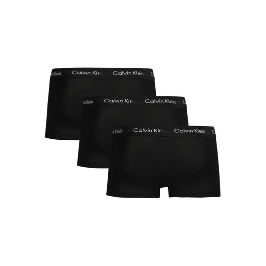 Calvin Klein Black Cotton Men Boxer