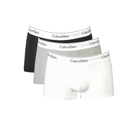 Calvin Klein Gray Cotton Men Boxer Underwear