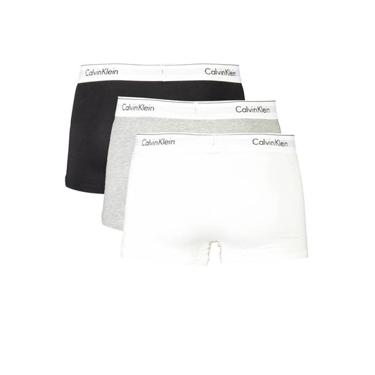 Calvin Klein Gray Cotton Men Boxer Underwear