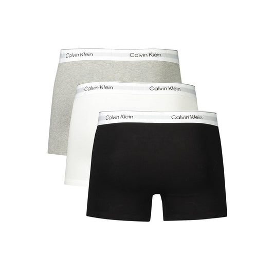 Calvin Klein Gray Cotton Men Boxer