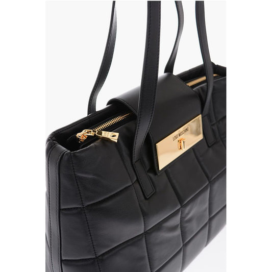 Moschino LOVE Faux Leather Padded Tote Bag